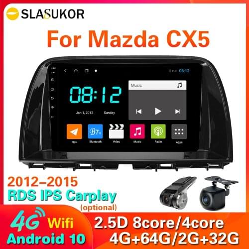 4G LTE Wifi 2 Din Android 10 For Mazda CX5 CX-5 CX 5 2012 - 2015 Car Radio Multimedia Video Player Navigation IPS No 2din dvd