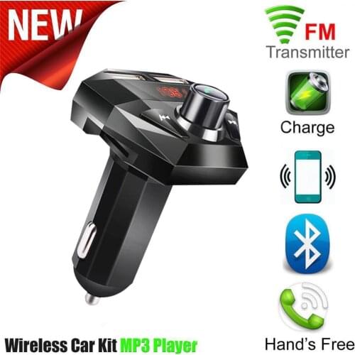 Car Bluetooth-compatible 5.0Mp3 Player FM Transmitter 3.1A Hands-free Audio Receiver Dual USB Fast Support TF/U Disk
