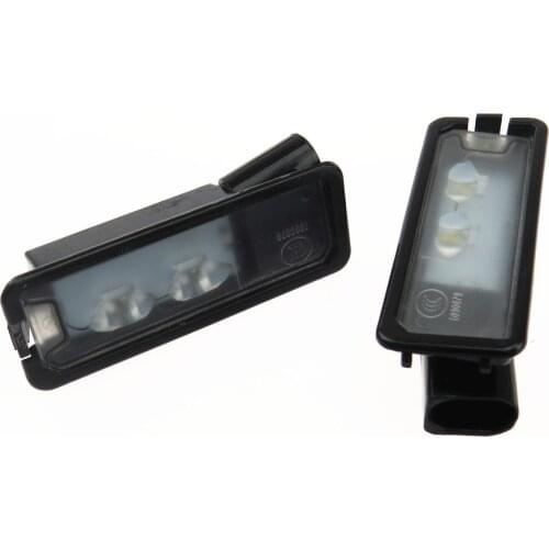 2Pcs Car LED License Plate Light led Lamp For VW Golf 7 MK7 Passat B7 CC EOS Scirocco Polo 6R Beetle 35D 943 021A 1K8943021C