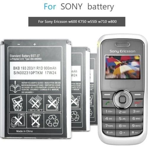 BST-37 For Sony Ericsson K750 D750i W800i W810i K600 K610i K200i K220i W810C W700C W710C W550C J100i T280i V600 BST 37 battery