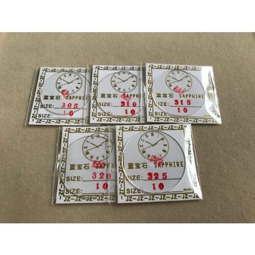 2x FLAT ROUND SAPPHIRE CRYSTAL GLASS WATCH Replacment 1.5MM THICK FROM 30.5~32.5MM