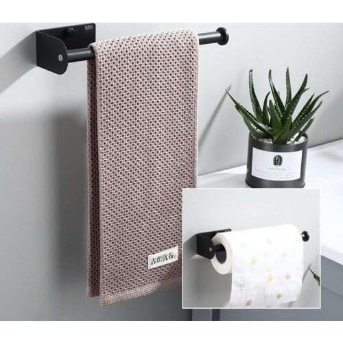Bathroom Toilet Paper Holder Wall Mounted Tissue Rack Stainless Steel Kitchen Towel Storage Shelf