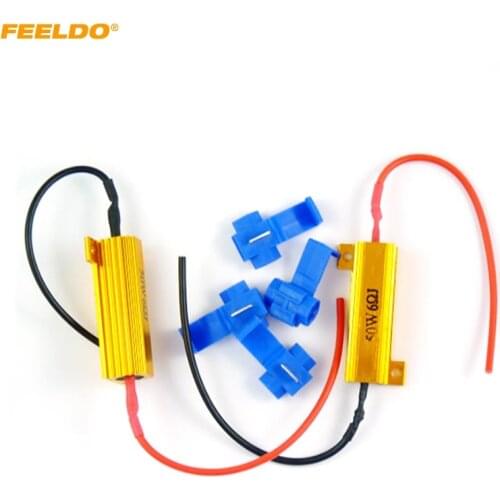 FEELDO 1Set 50W 6OHM SMD LED LOAD RESISTORS For TURN SIGNAL LIGHT FIX BULB OUT/ERROR/BLINK #AM3430