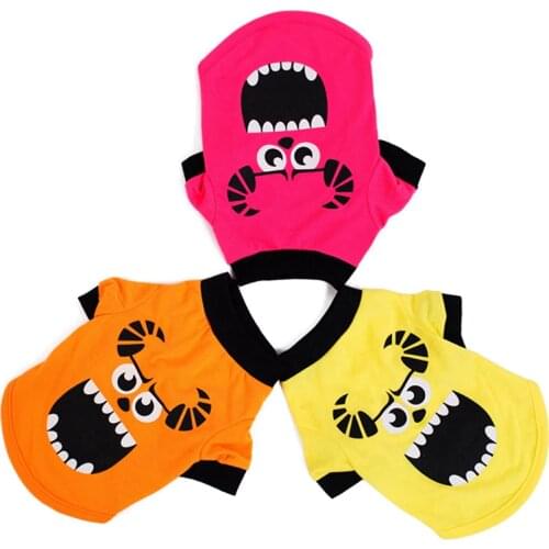 Puppy Dogs T-shirt Soft Cute Clothes Pet Dog Clothes Cartoon Clothing Breathable Casual Vests for Small Pet Lovely Costume