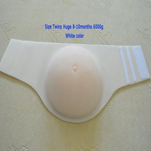 Top Quality Fake Pregnant Belly Realistic Silicone Stomach Tummy Jelly Belly For Man Woman Actor Lifelike 6kg Twins 8~10 Months