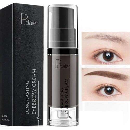 Eyebrow Cream Liquid Waterproof Sweatproof Long-Lasting Enhancers Dyes Quick Dry 6 Colors Natural Beauty Makeup Tools 1Pcs