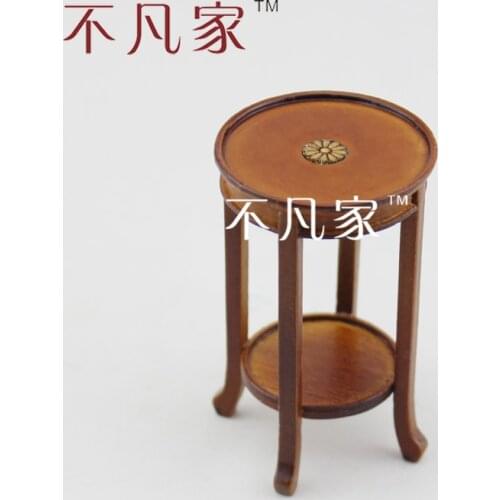 Doll house 1/12 scale fine miniature furniture hand carving well made beautiful flower stand