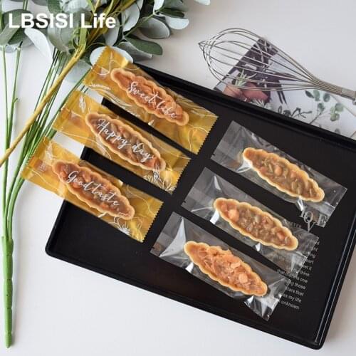 LBSISI Life 100pcs/Lot Handmade Glutinous Rice Boat Plastic Bags Wedding Birthday Favors Party Snack Packaging Decoretion