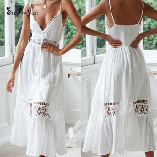 Summer White Beach Dress Cotton Crochet Beach Cove up Lace Patchwork Bathing suit Swimwear Cover up Sarong Robe Bikini Cover ups