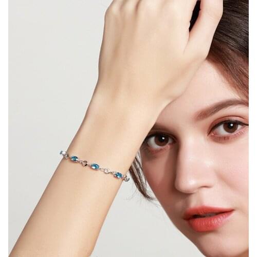 LVB110 purple stone Europe and America Classic Bracelet fashion jewelry Bangles silver bracelet for girl gift silver