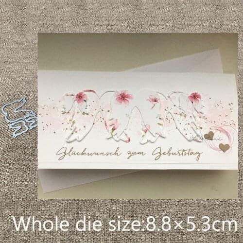 XLDesign Craft Metal Cutting Die Scrap cut dies 3pcs wings decoration scrapbook Album Paper Card Craft Embossing die cuts