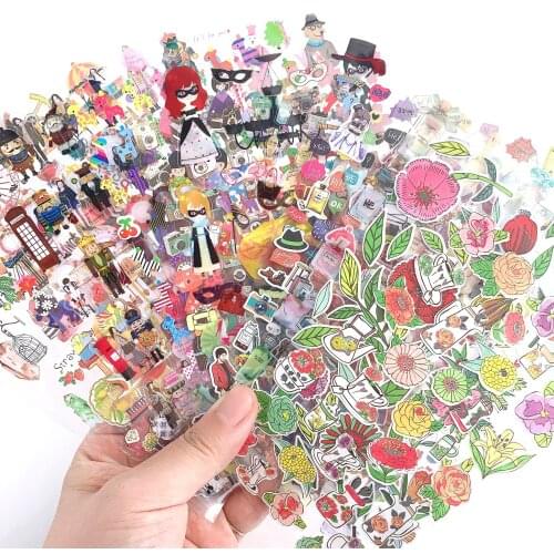 Hot Selling Stickers Custom Colorful Floral Evening Dress Perfume Different Sheet Bulk Fun Stickers