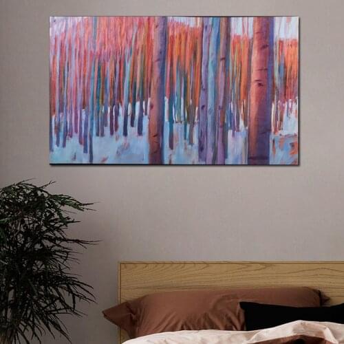 A Lot Of Tree Picture Design Oil Paintings Art Hand-painted Canvas Wall Art Oil Painting Wall Pictures Artwork For Room Decor