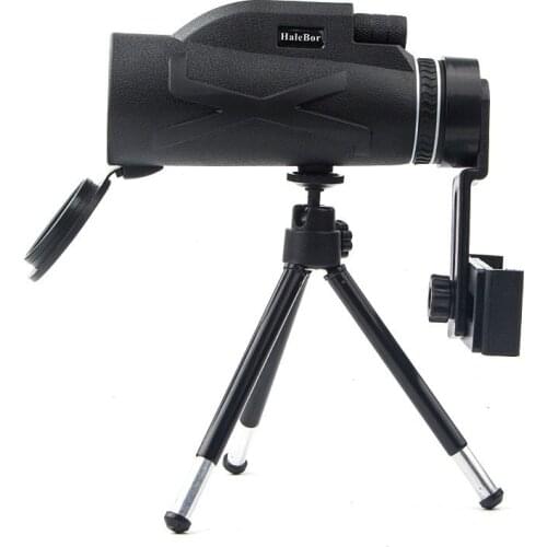 80x100 Zoom Monocular Telescope Clear Weak Night Vision Pocket Telescope With Smart Phone Holder For Camping Scope Binoculars