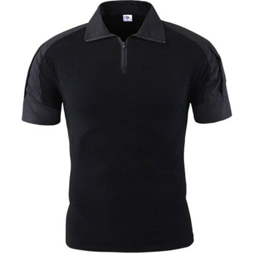 MALE Outdoor Hiking Camouflage Tops Military Tactical Combat Short Sleeve Hunting Army T-shirts Breathable Fishing Shirts