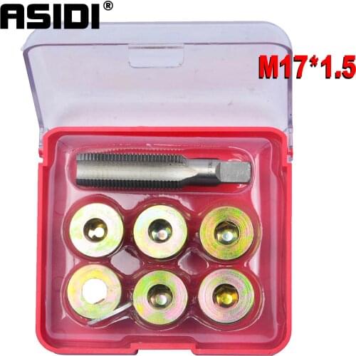 Thread Repair Kit 7Pcs M17 x1.5 Oil Sump Screw Oil Drain Plug Repair Sets PT1138