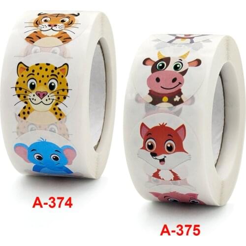 Children cartoon animal stickers cute Reward Stickers label kindergarten teachers encourage supplies