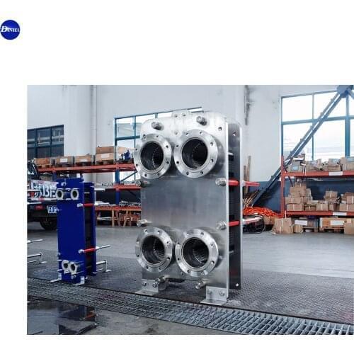 Industrial phe plate heat exchanger for steam