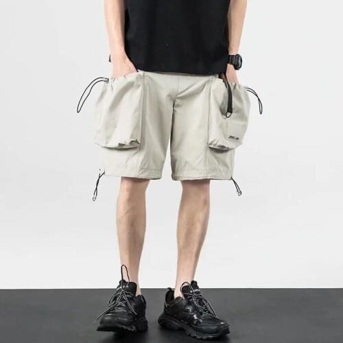 Men Casual Shorts Baggy Pants Jogging Gym Shorts Zipper Multi Pocket Boutique Fashion Gym Shorts Mens Harajuku Street Shooting
