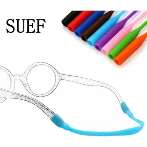 SUEF 1PCS 20cm High quality flexible silicone non-slip glasses rope for children elastic glasses sling for children party gift@1