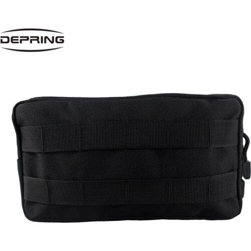 Tactical Outdoor Mens EDC MOLLE Pouch Horizontal Admin Pouch Utility Tools Bag Organizer EMT Medical Pouch for Hunting