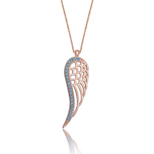 Tevuli 925 Sterling Silver Angel Wing Lady Necklace