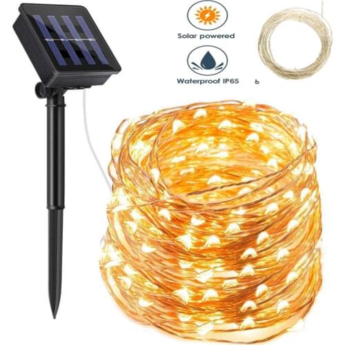 8 Modes Outdoor Solar String Fairy Lights 10M 22M LED Solar Lamps 100/200led Waterproof Christmas Decoration Garden Street Decor