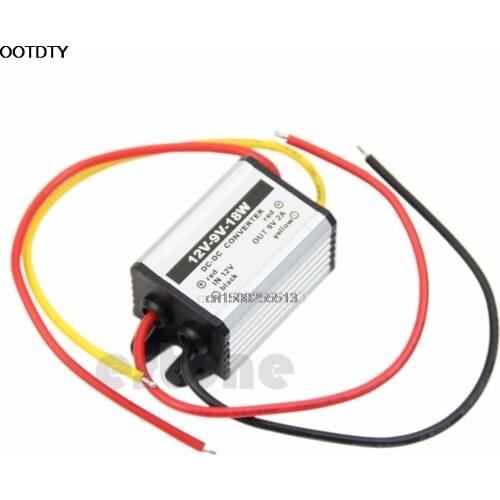 Waterproof DC to DC buck Converter 12V to 9V 18W Power Supply Module