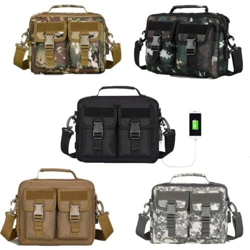 Military Tactical Bag Molle Waterproof Men Chest Shoulder Bag Satchel Commute Army Multifunctional Hunting Camo Portable Handbag