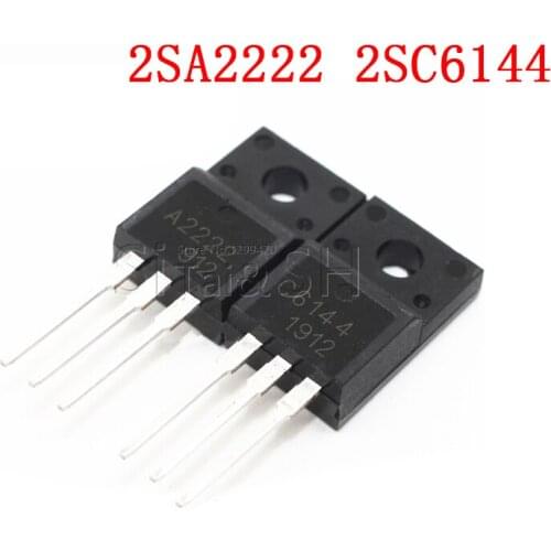 10pcs 2SA2222 2SC6144 TO-220F 5pairs 5pcs A2222 + 5pcs C6144 TO-220