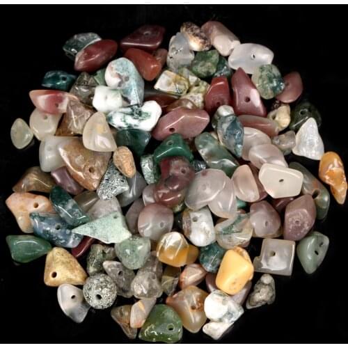 16 Inches Natural Irregular Indian Agates Stone Chips Gravel Beads For Jewelry Making DIY Bracelet Necklace Accessories