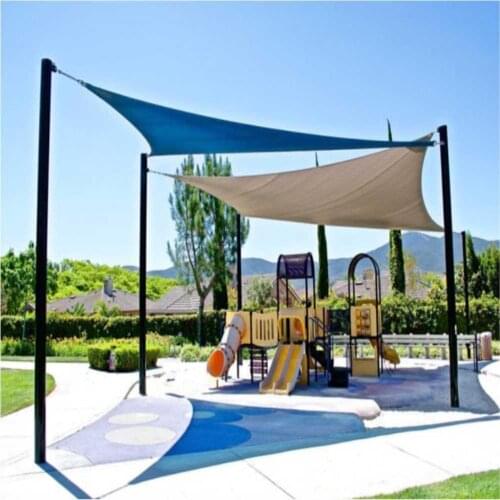 4M Waterproof Awning Sun Shelter Triangle Sunshade Sun Shade Sail Outdoor Garden Beach Camping Patio Pool Sun Canopy Tent Cloth