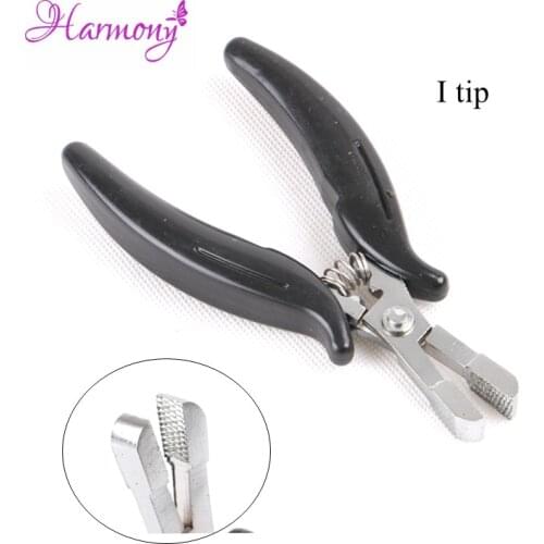 5pcs I type straight tip Rebond Remover Plier for Hair Extensions Keratin Bonding Micro Loop Stainless Steel Hair Pliers