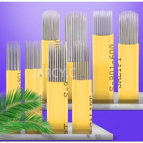 50/100pcs 9/15/17/19/21Pin Microblading Shading Blade Tattoo Needles DOUBLE-ROW Fog Brow 3D Eyebrow Lips blades aiguille agujas