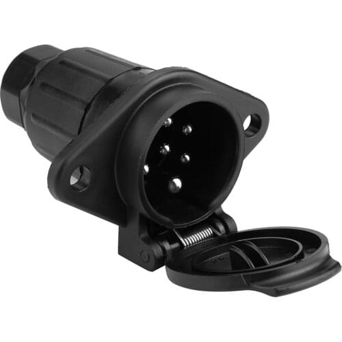 7 Pin Trailer Socket Replacement Towbars Connector 24V Towing Connector Adapter For Car Semi Trailer Truck Caravan​​ Lights