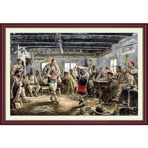 Diamond Embroidery Diy Diamond Painting Cross Stitch Kits Diamond Mosaic Dancing soldiers old man Full Square Diamond RS063