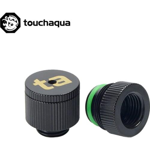 Bitspower Touchaqua Universal G1/4" Water Drain Fittings ,Computer Case Water Cooling Build Valve ,Black ,Silver,BPTA-EFW