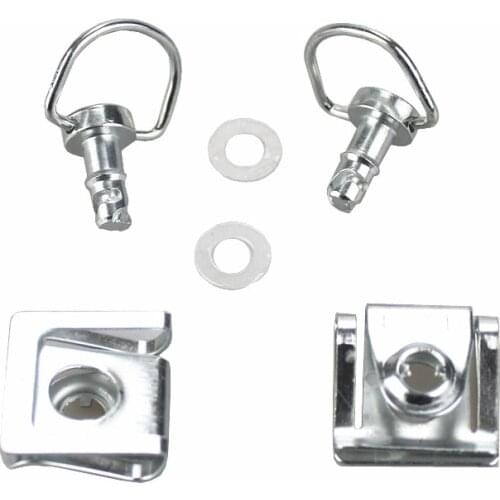 Motorcycle Quick Release D-ring Turn Race Fairing Fender Clip Fastener Screws chrome For Honda Kawasaki Yamaha Suzuki