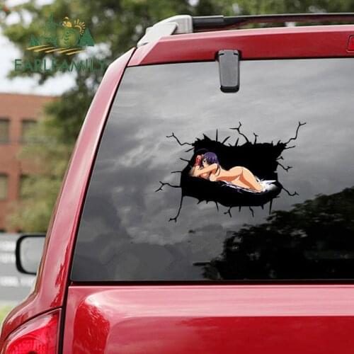 EARLFAMILY 13cm x 10cm for Sexy Kan'u Unchou Car Stickers RV JDM Decal Vinyl Car Accessoires Waterproof Sunscreen Graffiti Decor