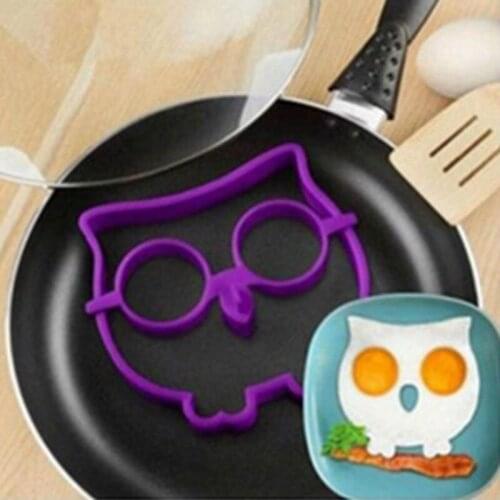 Breakfast Omelette Mold Silicone Egg Pancake Ring Shaper Cooking Tool DIY Kitchen Accessories Gadget Plastic Separator