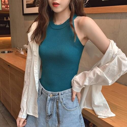KoreanSummer new sleeveless camisole Sexy camisole Ladies' tops 2021 womens tops