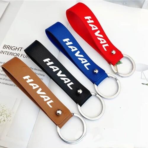 Leather wrist strap with key strap Car key bag anti-lost rope Car KeyChain For Haval Great Wall Cuv H3 H5 H2 H1 H6 H8 H9