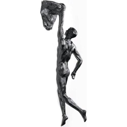 Creative Athletes Abstract Statue Modern Rock Climbing Figures Resin Ornaments Wall Decoration Figurines Handicrafts TN88