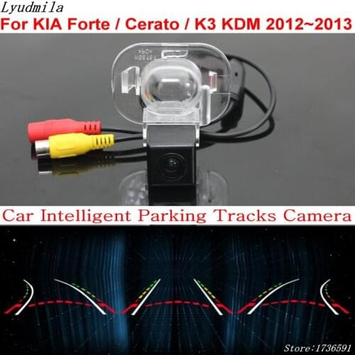 Lyudmila Car Intelligent Parking Tracks Camera FOR KIA Forte / Cerato / K3 KDM 2012~2013 Car Back up Reverse Rear View Camera