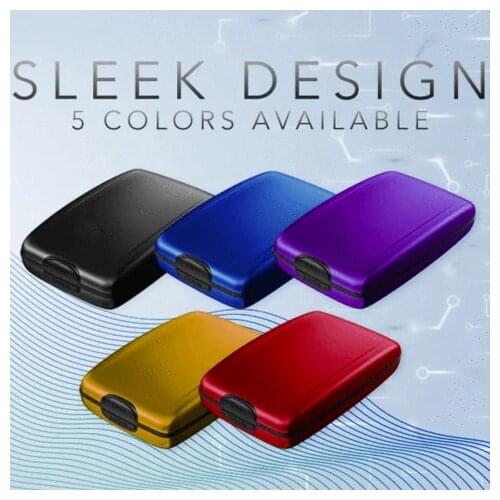 Secure RFID Deposit and Withdrawal Wallet Fashion Unisex Business Leather Wallet ID Credit Card Holder Name Cards Case Pocket Or