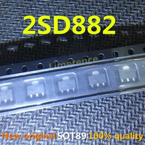20PCS D882 SOT89 2SD882 SOT-89 30V/3A/30W 882 SMD New and Original IC Chipset