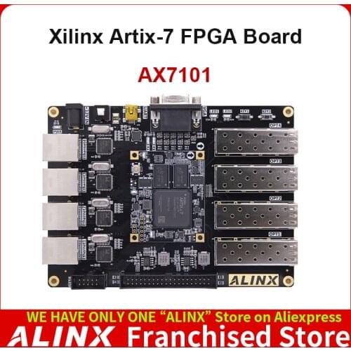 ALINX AX7101: XILINX Artix-7 XC7A100T FPGA Development Board A7 SoMs SFP Evaluation Kits