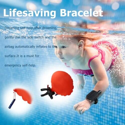 Portable Anti Drowning Lifesaving Bracelet Floating Swimming Self Rescue Wristband Self Rescue Wristband for Kid