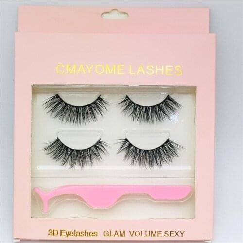 Makeup Eyelashes False Eyelashes Handmade Dense Long Volume Eyelash Extens with Tweezers Lash Extension Supplies False Lashes