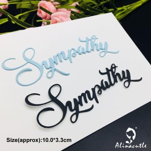 Die cut metal cutting die sympathy Alinacraft DIY Scrapbooking album papercraft handmade card stencil art cutter punch die